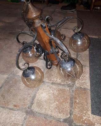 Lampadari in ferro battuto