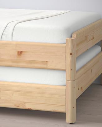 Letto impilabile IKEA UTÅKER + 2 materassi MALFORS