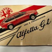 Libretto Alfa Romeo Alfetta GT uso e manutenzione