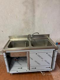 Lavabi in acciaio 3 pz