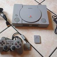 Sony Ps1 Playstation 1 console con memory card