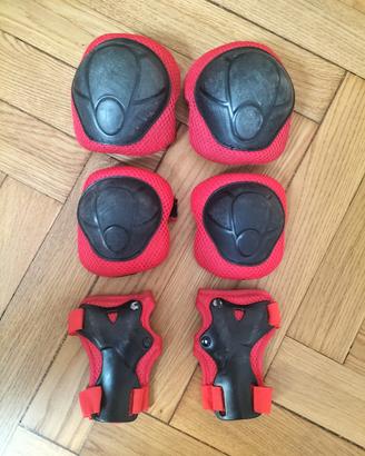 set protezioni sportive per bambini pattini skate