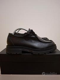 Scarpe modello ingegnere con lacci, colore nero 41