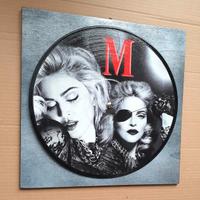 Vinile 33 giri a quadro omaggio a Madonna 