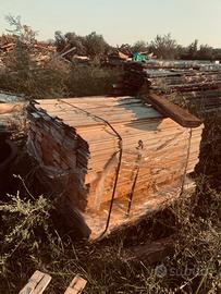 Lotto perline in legno di abete/pino per rivestime
