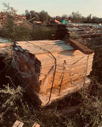 Lotto perline in legno di abete/pino per rivestime