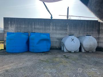 Cisterne Polietilene acqua liquidi orto 3000 5000