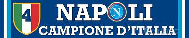 STRISCIONE 4 NAPOLI IN PVC 500X100CM 4 scudetto