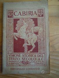 D'ANNUNZIO Cabiria Visione storica 1914