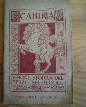 D'ANNUNZIO Cabiria Visione storica 1914