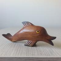 Soprammobile in legno delfino 