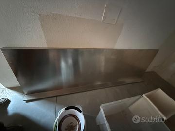 Piano di lavoro Inox 224x70 con alzatina