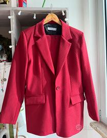 completo set donna vestito burgundy 