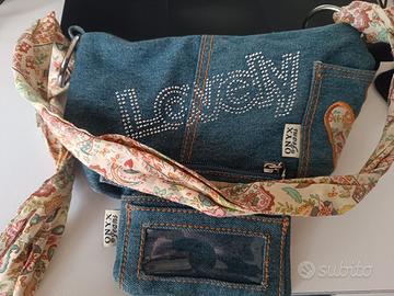 borsa e portafoglio Onyx colore jeans