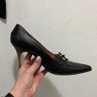 décolleté nere pelle tacco 9 cm donna 39