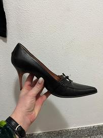 décolleté nere pelle tacco 9 cm donna 39