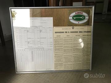 Porta licenze commerciali Vintage 1950