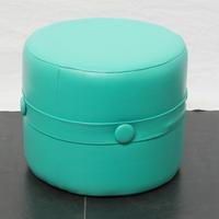 Coppia di Pouf anni 70 in similpelle