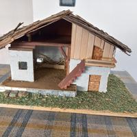 Casetta presepe - Stalla con cantina