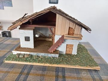 Casetta presepe - Stalla con cantina