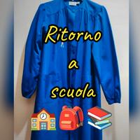 Grembiule bimba blu 11 anni 