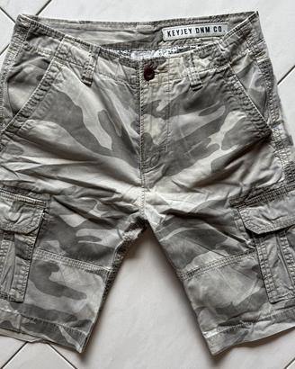 Pantalone Corto Bermuda Keyjey - Mimetico Tg.S