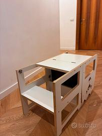 Torretta Montessori trasformabile 2 in 1