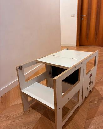 Torretta Montessori trasformabile 2 in 1