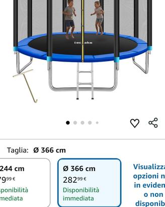 Tappeto elastico trampolino grande 