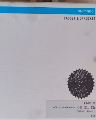 Pacco pignoni SLX 7100 12v 10-51 NUOVO MAI MONTATO