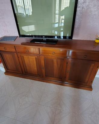 Credenza Bassa 4 Ante e 4 Cassetti - Arte Povera