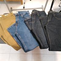 set 4 jeans e pantaloni
