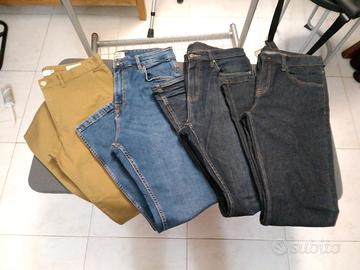 set 4 jeans e pantaloni
