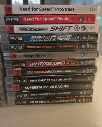 collezione giochi macchine ps3