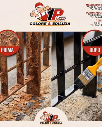Kit SOS Ringhiere e Ferro Anti-Ruggine NERO LUCIDO
