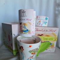 Mug Vintage Rosso Regale "Friends for the Heart".