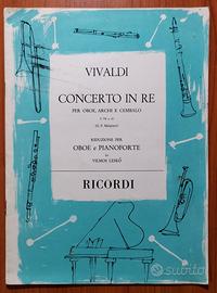 Vivaldi - CONCERTO IN RE, Riduz. Oboe e Pianoforte