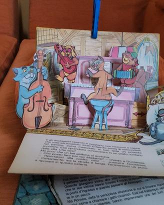 Gli Aristogatti,libro pop-up Disney 1973 Mondadori