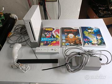 Nintendo wii bianca più giochi