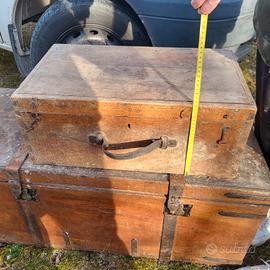 valigia in noce massello 