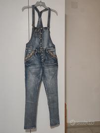 Tuta jumpsuit (salopette)denim Nuna Lie tg XS 
