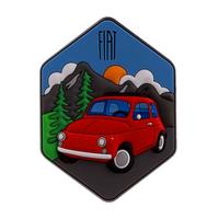 Magnete in PVC Fiat 500