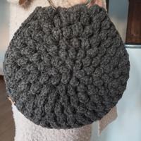 Borsa Donna grigio scuro fatta a mano