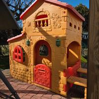 FEBER Casetta Bimbi Grande Villa + Scivolo Smoby