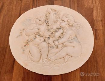 Quadro Bassorilievo sopra letto in gesso 