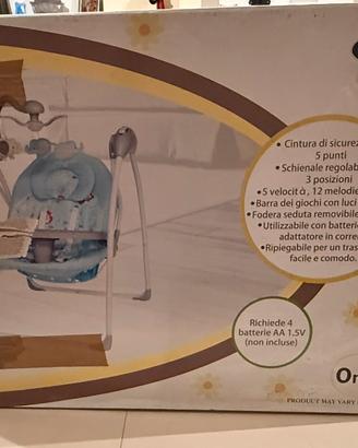 Altalena sdraietta a dondolo nunù celeste