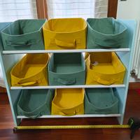 scaffale portaoggetti per bambini
