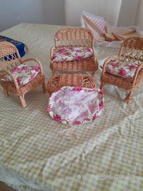 Salotto Vimini Barbie