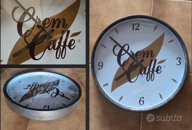 orologio crem caffè Trieste ottone anni 60