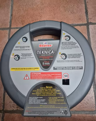 Teknica, Catene Da Neve Metallo Spesso 9 mm, misur